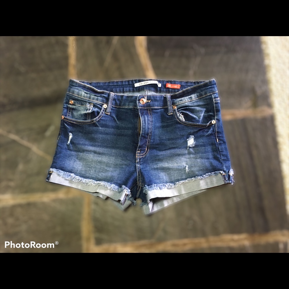 Celebrity Pink Jean Shorts